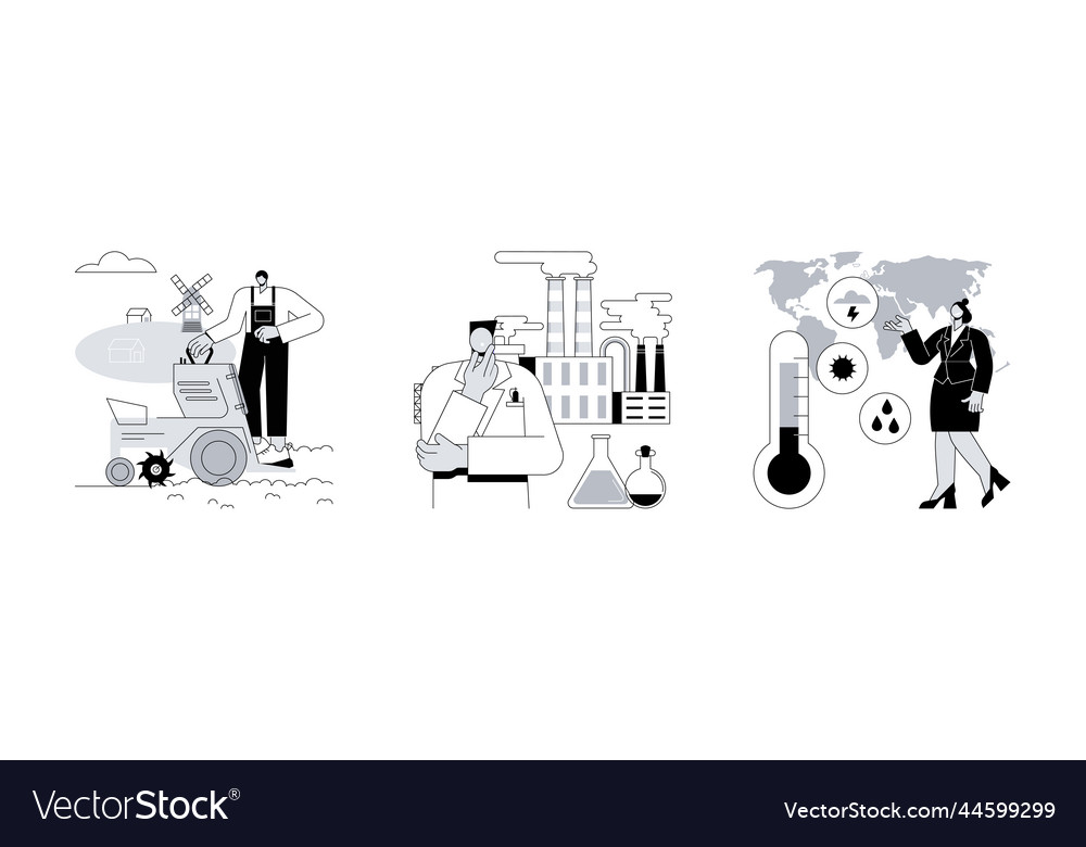 Environmental science abstract concept