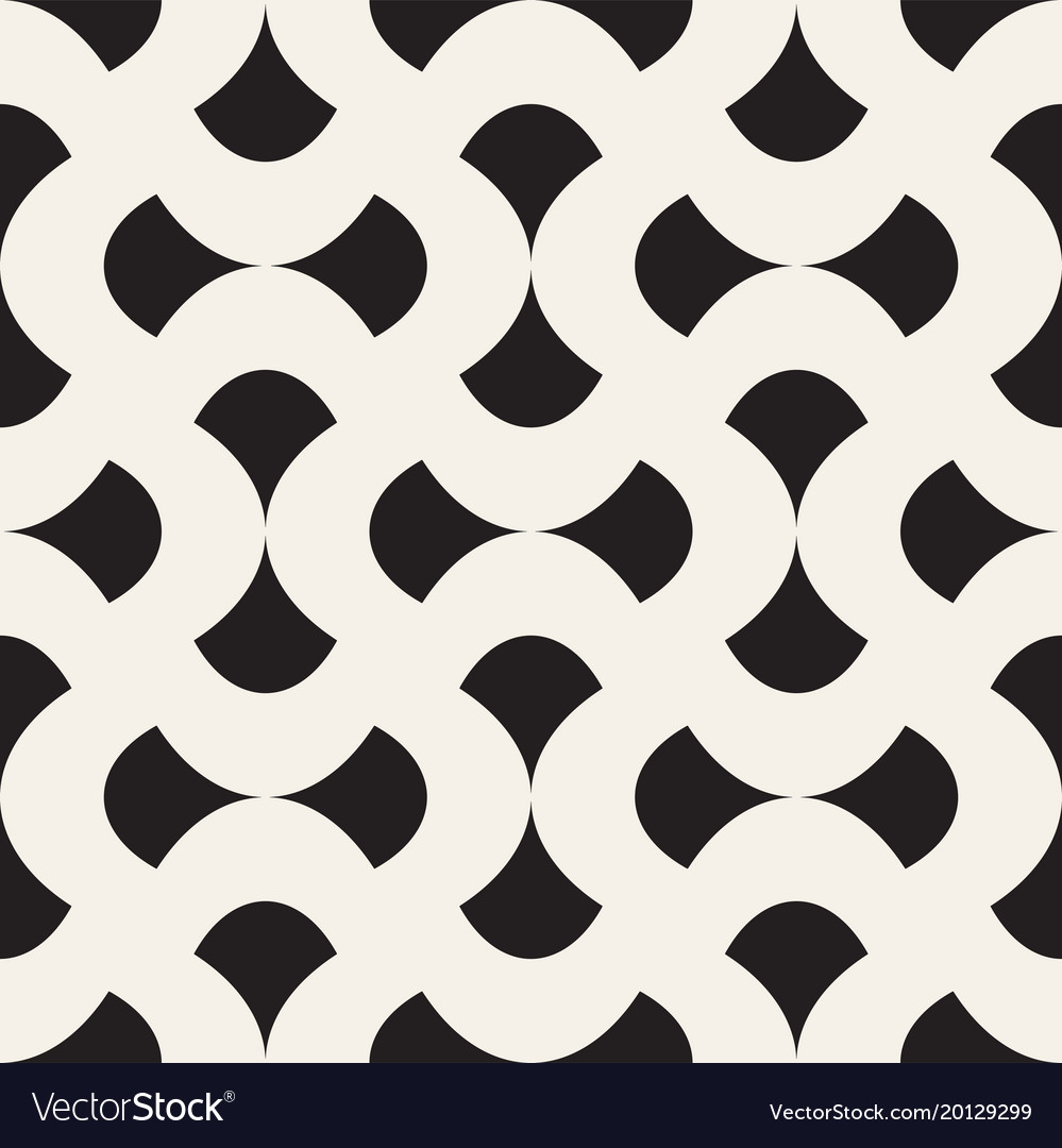 Geometric seamless pattern with curved