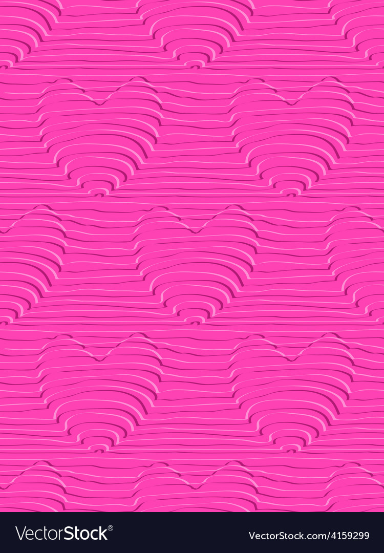 Retro seamless pattern with hearts