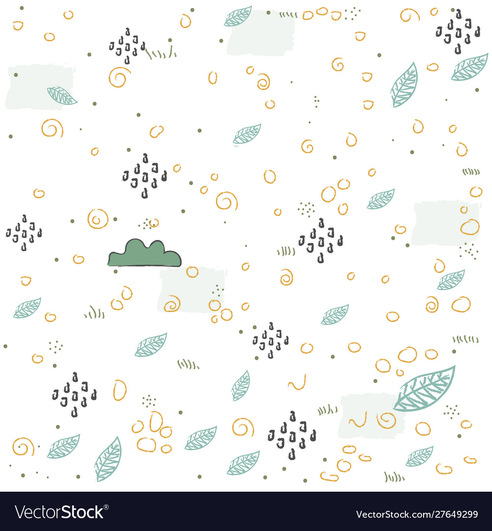 Seamless pattern with clouds scandinavian vector image Seamless pattern with clouds scandinavian