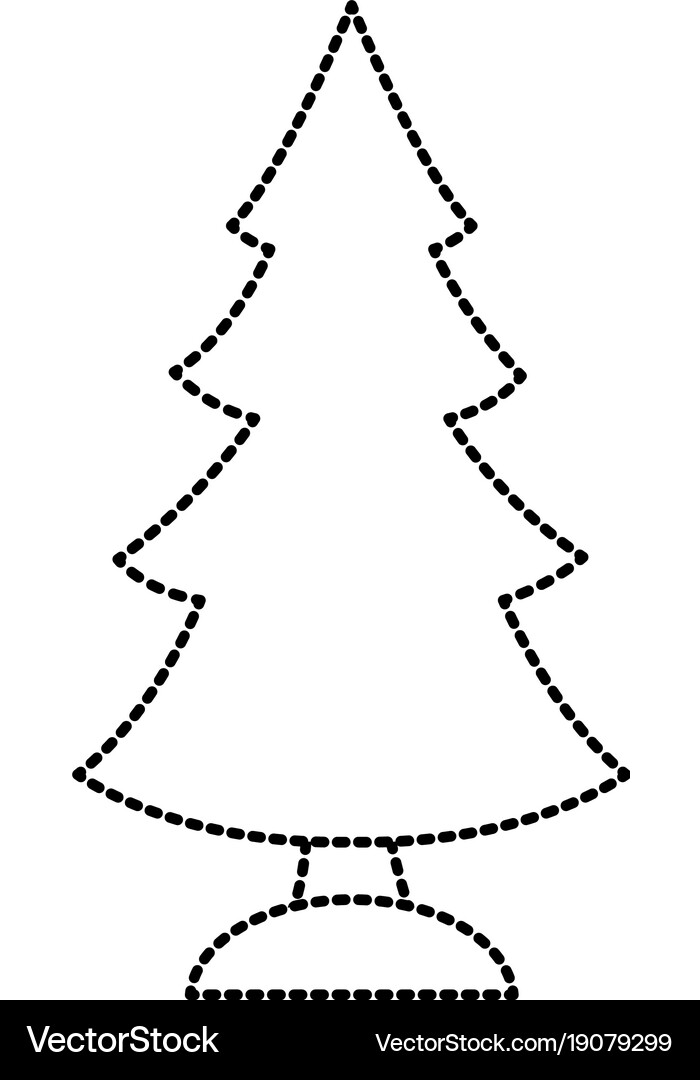 Tree pine isolated Royalty Free Vector Image - VectorStock