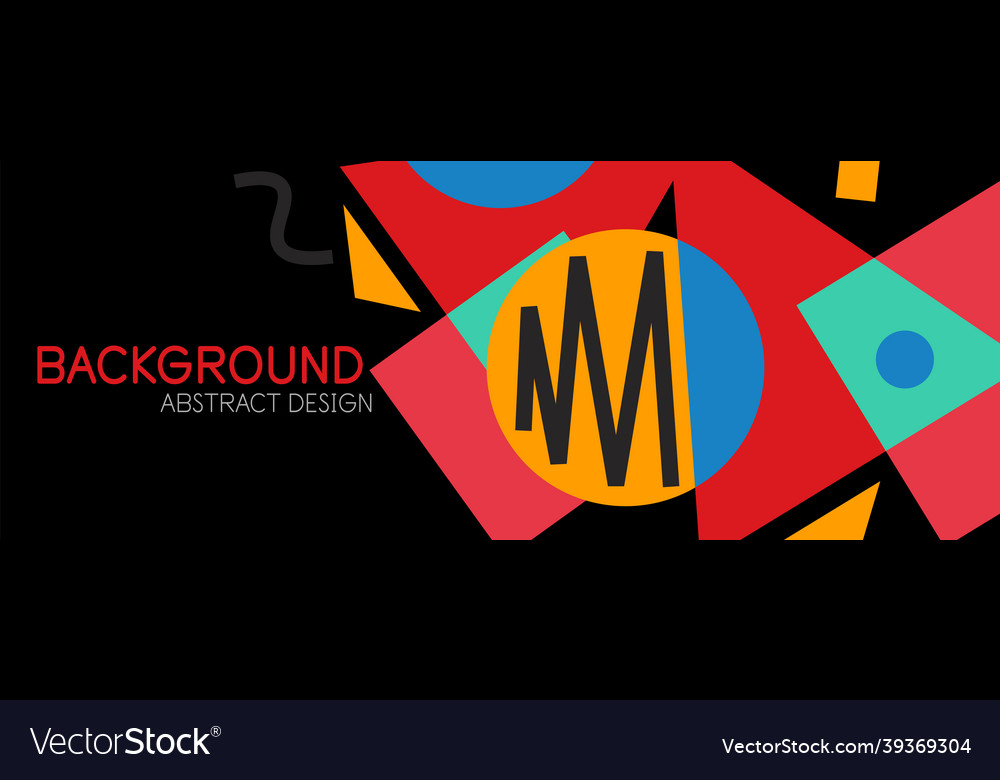 Abstract background blocks lines triangles vector image Abstract background blocks lines triangles