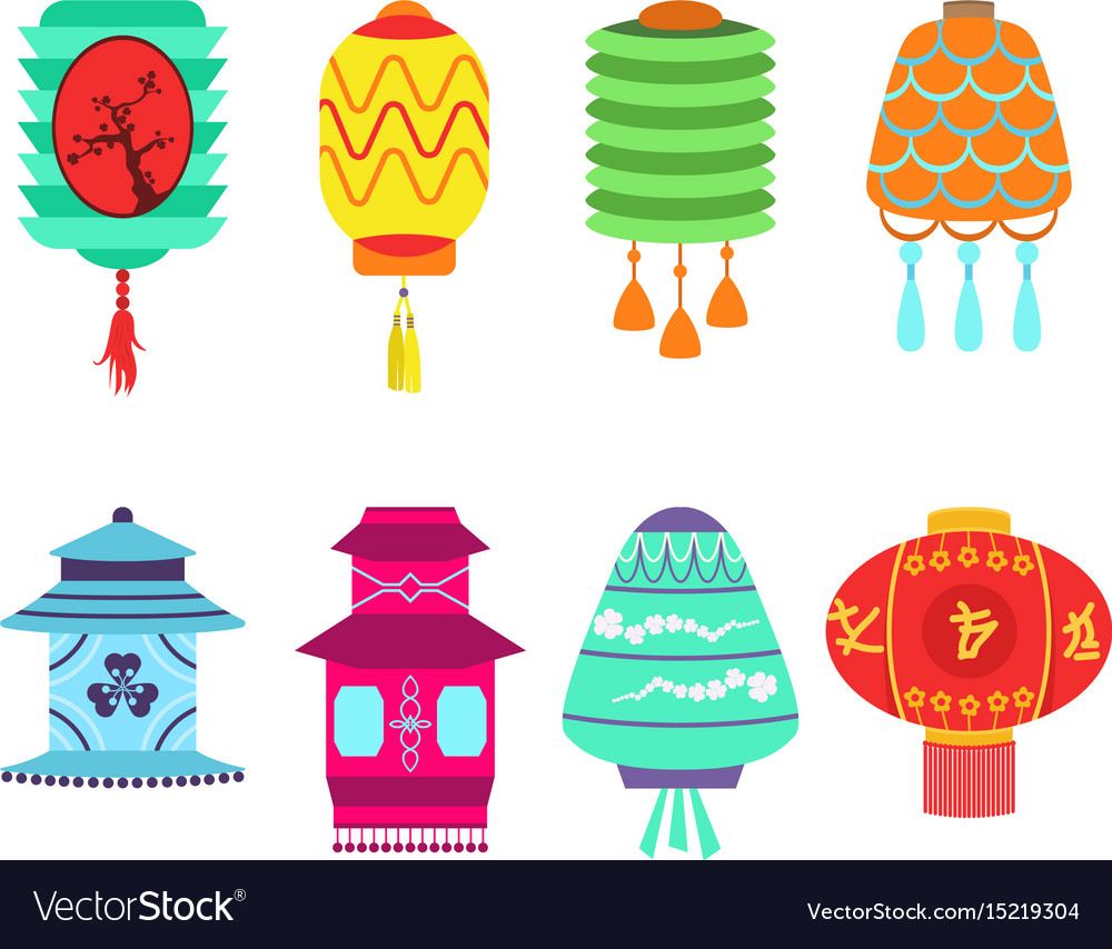 Chinese lantern collection set paper