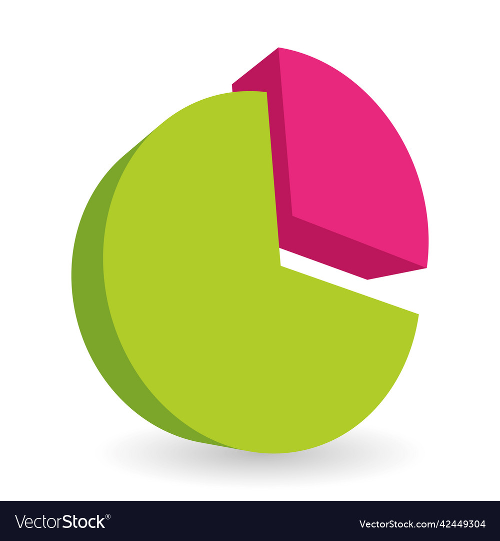 Colorful pie chart design element