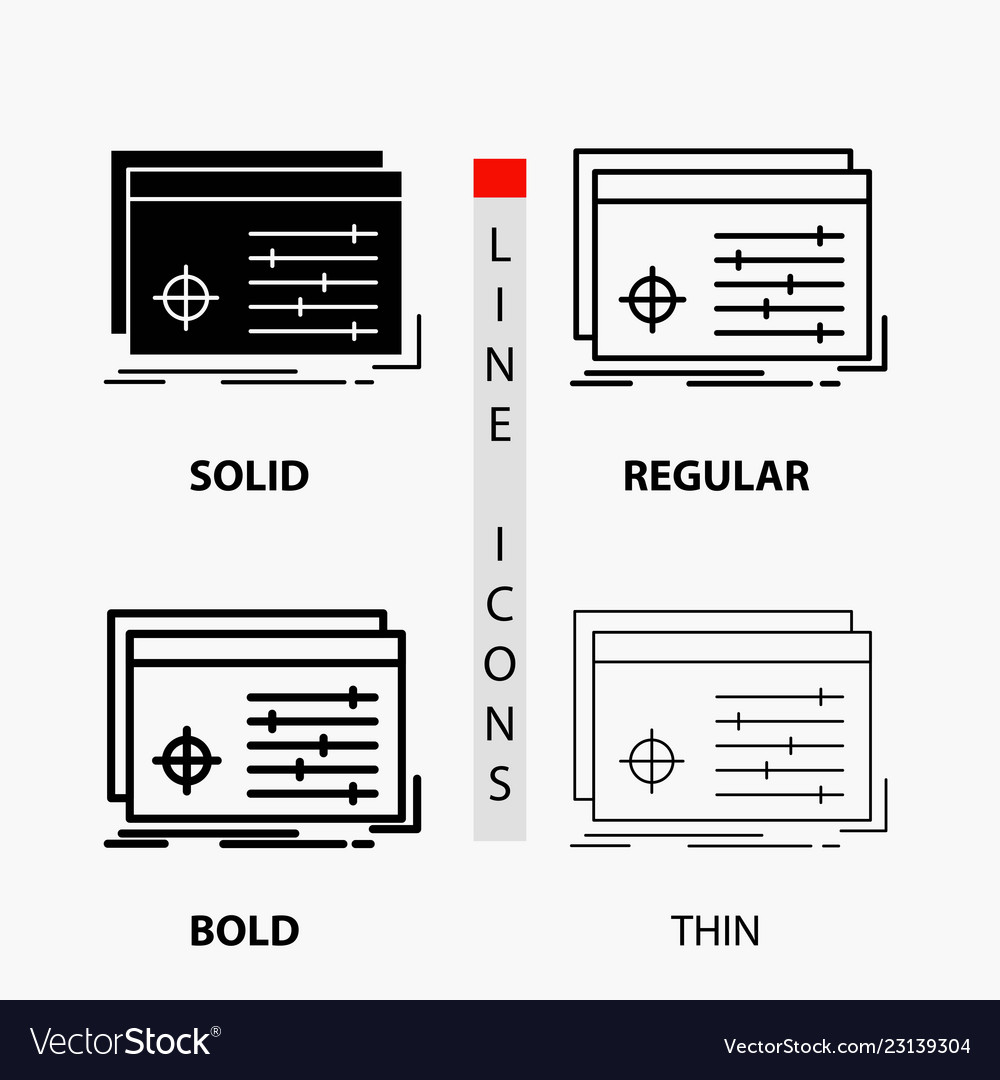 File object processing settings software icon vector image File object processing settings software icon