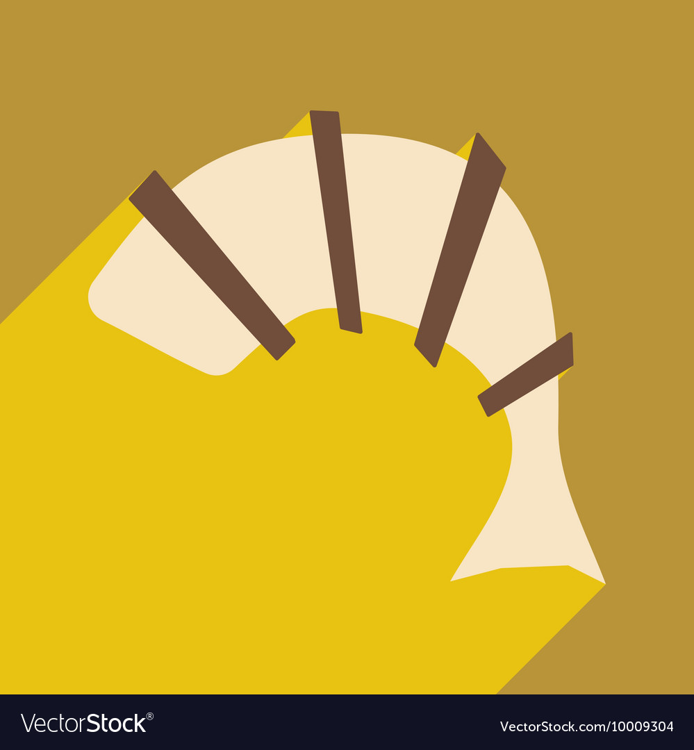 Flat with shadow icon and mobile application
