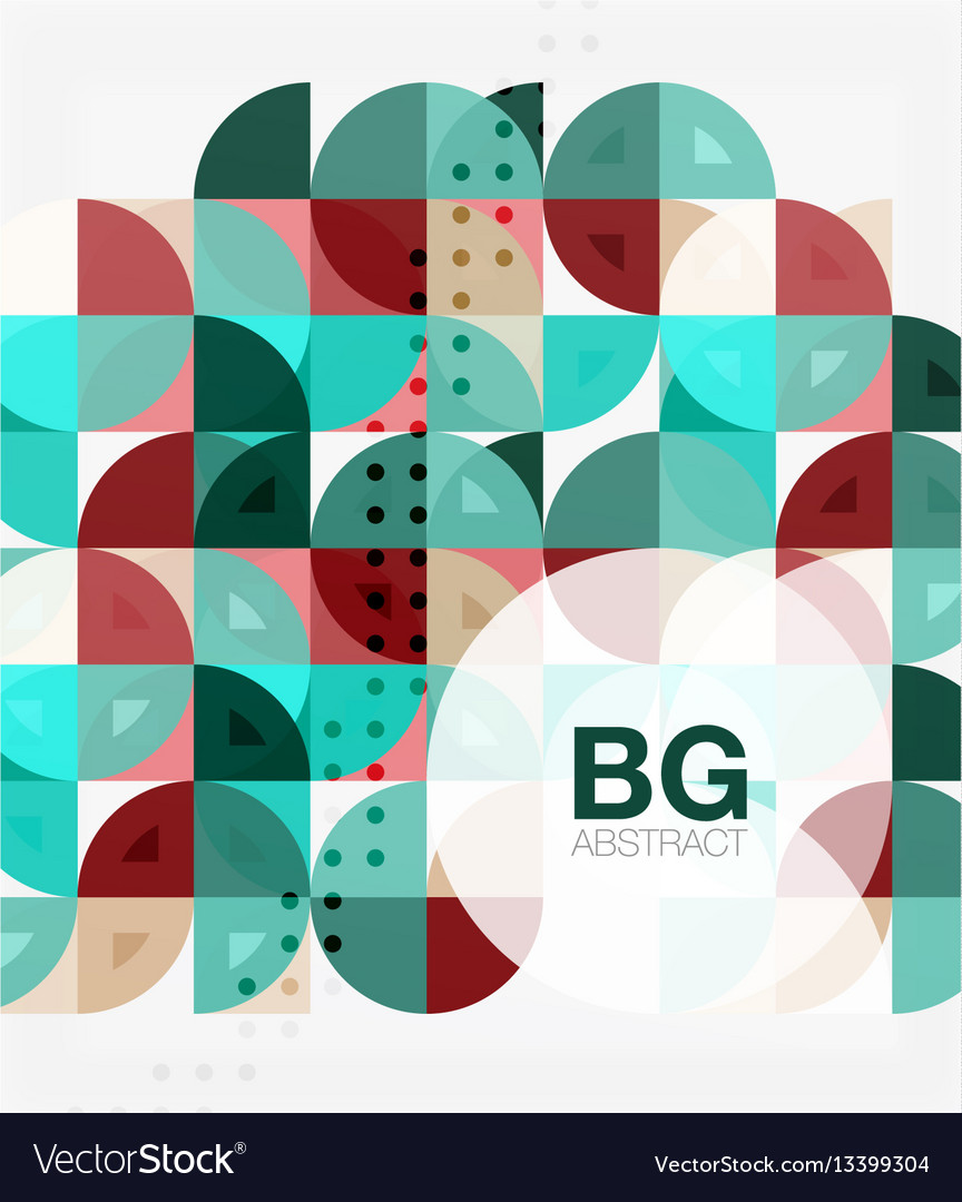 Minimalistic circle composition background