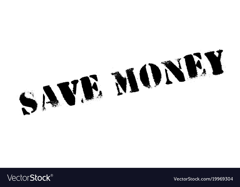 Save money rubber stamp Royalty Free Vector Image