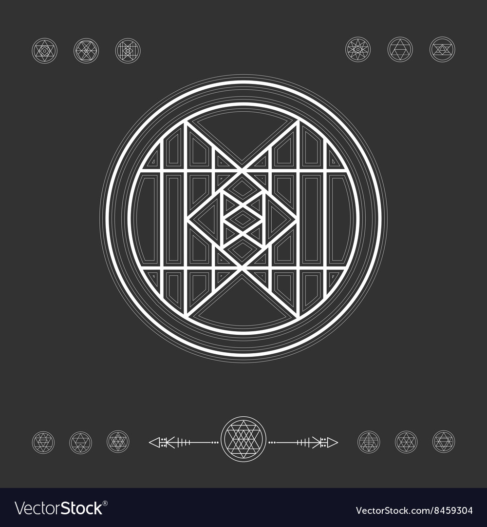 Set of minimal geometric shapes