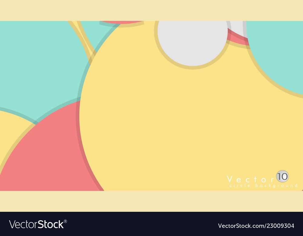 Simple and colorful circles background design Vector Image Simple and colorful circles background design