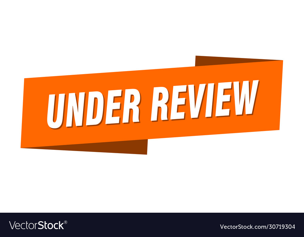 Under review banner template ribbon