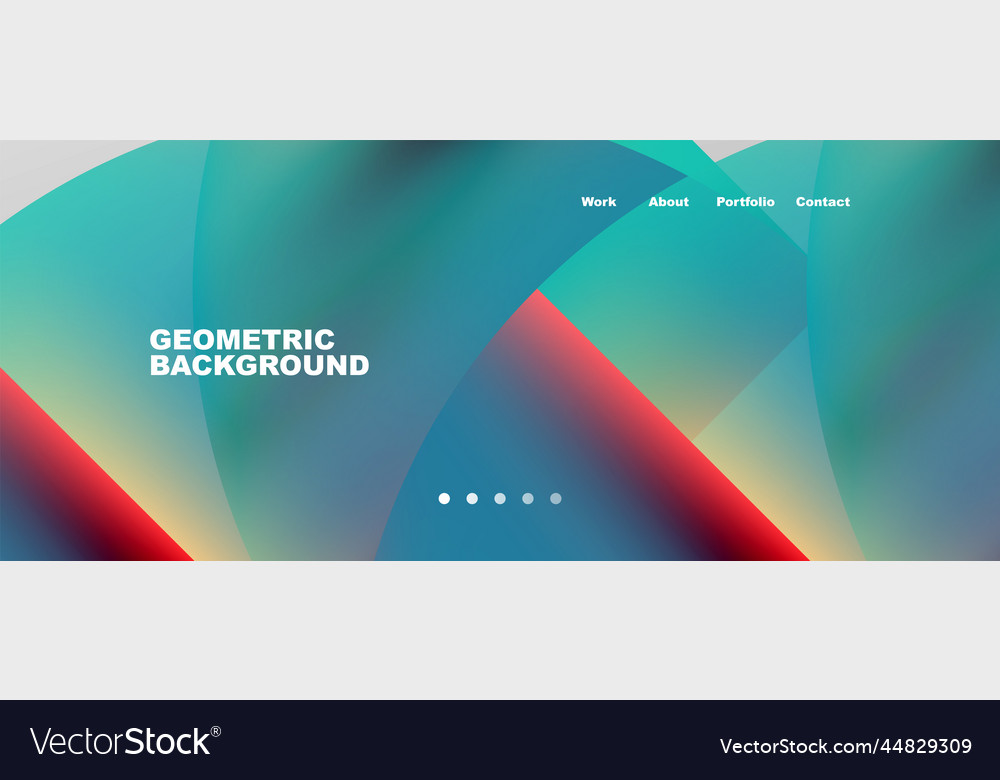 Abstract Circles & Gradient Background