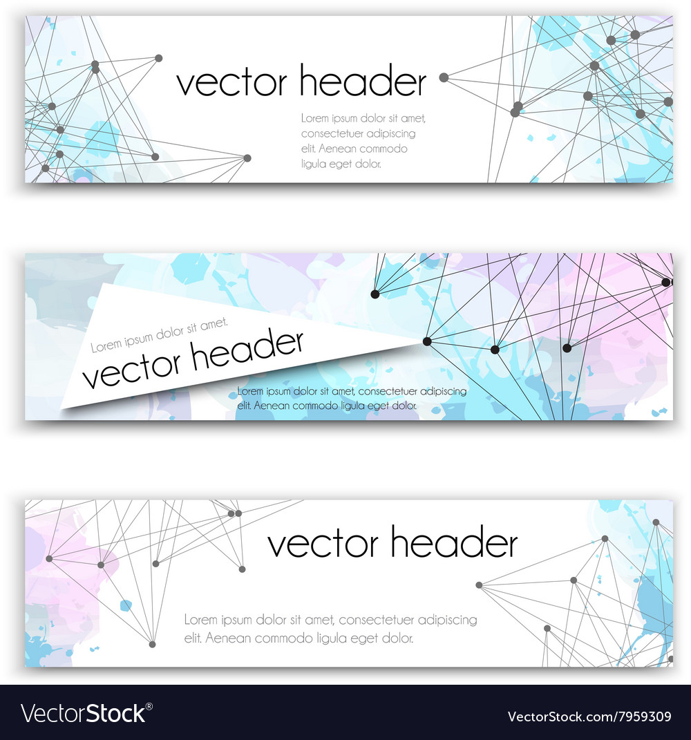 Abstract Technology Header Set