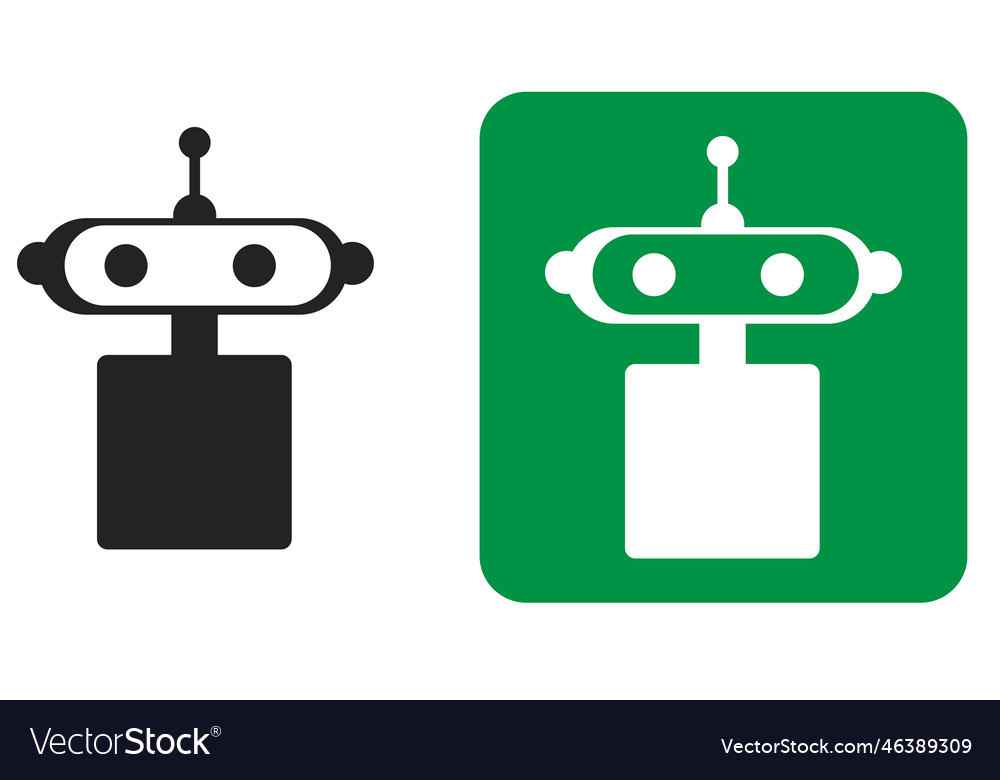 Chatbot logo with robot head chatgpt icon