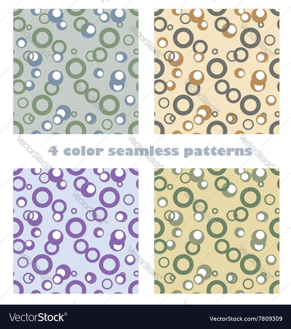 Circles seamless patterns