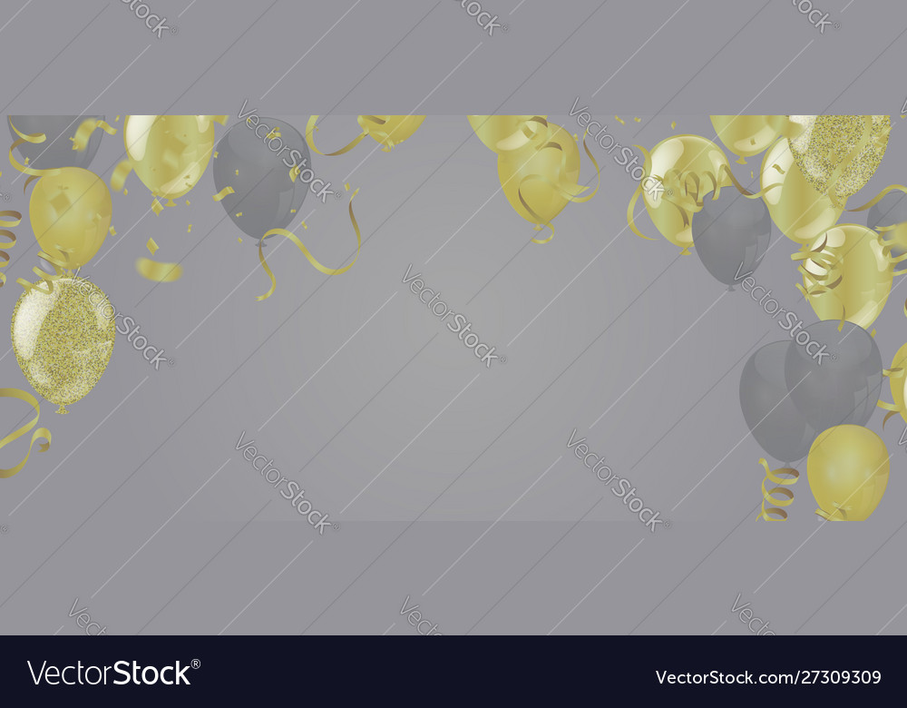 Bunte Happy Birthday Ankündigung mit Ballon