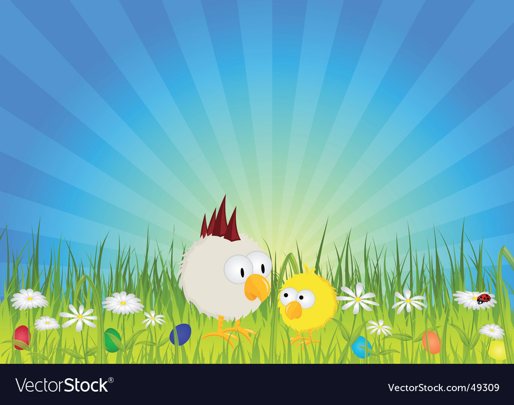 Easter chick Royalty Free Vector Image - VectorStock