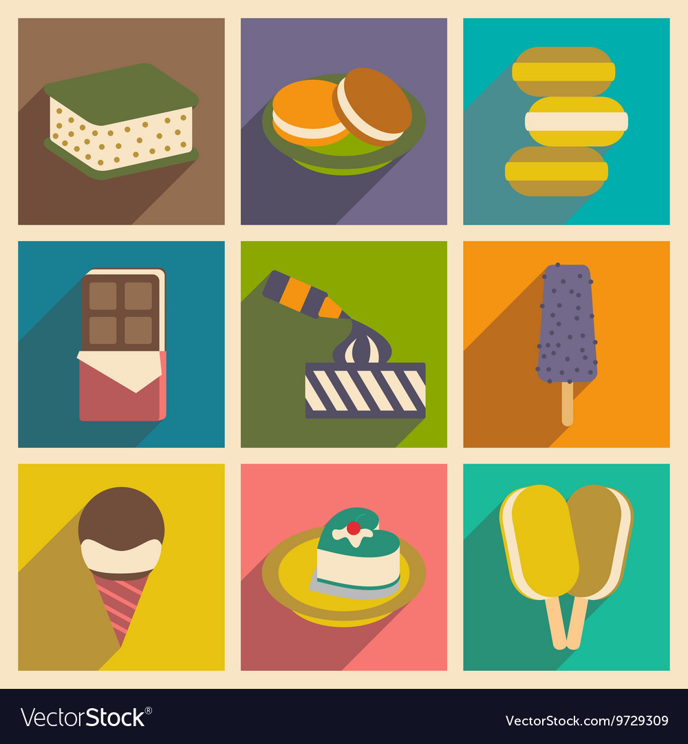 Flat with shadow concept and mobile application