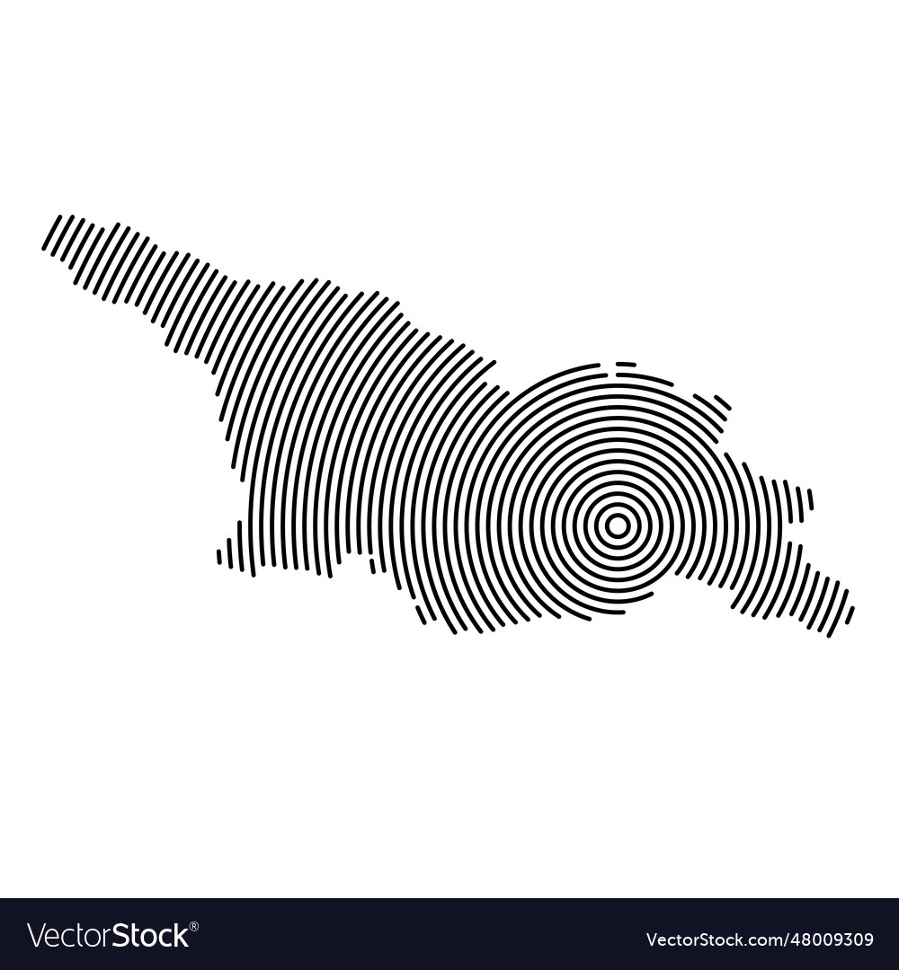 Georgia map country from futuristic concentric Vector Image