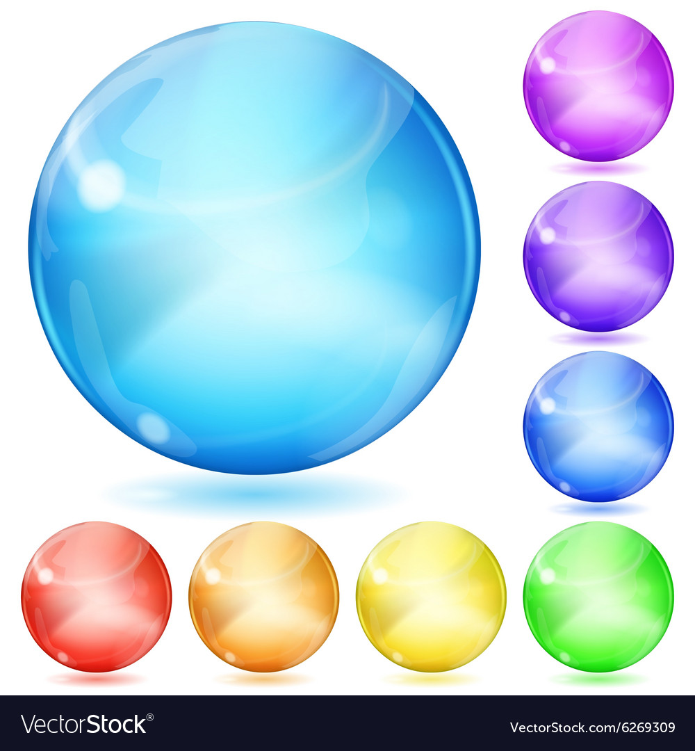 Opaque spheres Royalty Free Vector Image - VectorStock