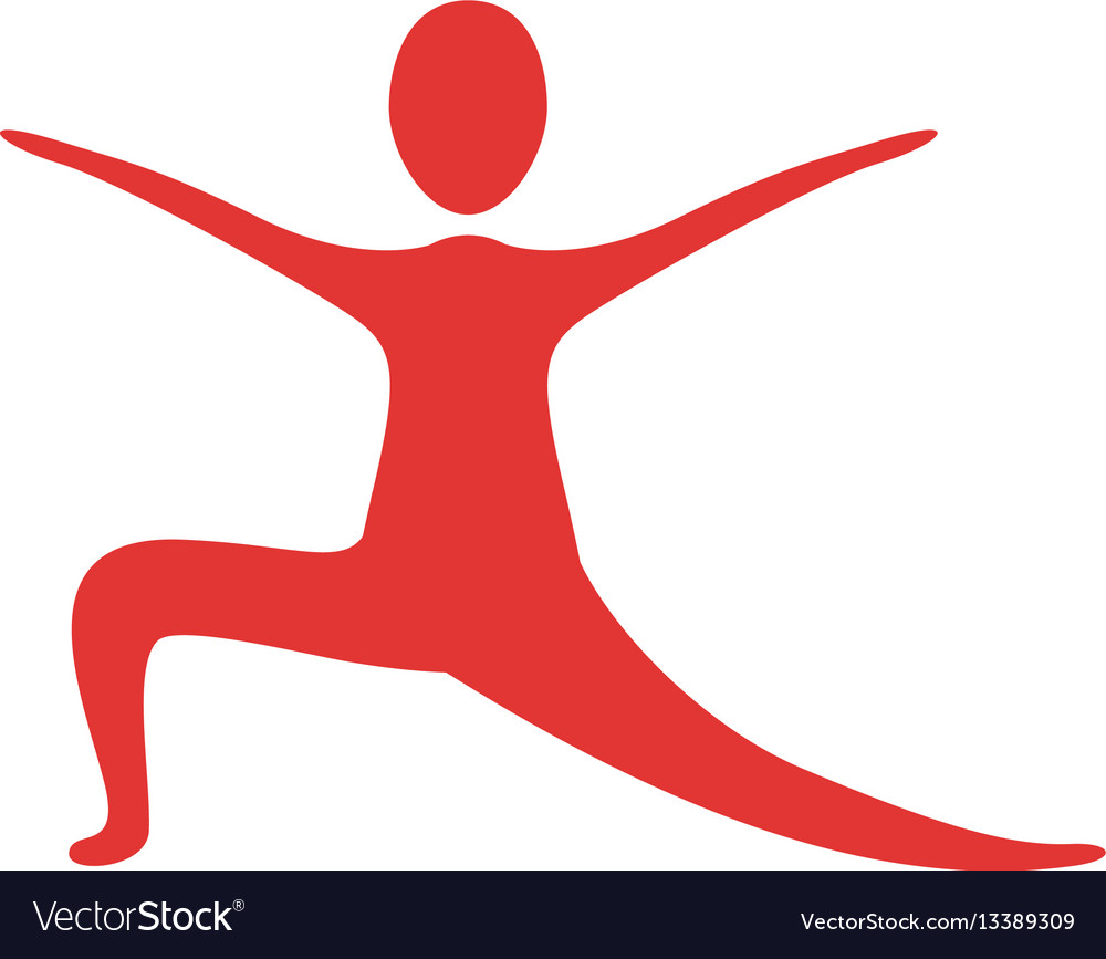 People Fitness Stretching Icon Royalty Free Vector Image