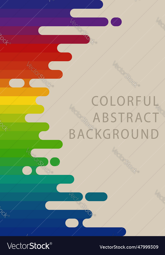 Rainbow gradient horizontal line background vector image Rainbow gradient horizontal line background