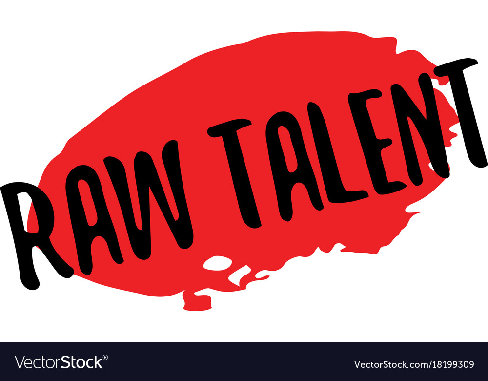 Raw talent rubber stamp Royalty Free Vector Image