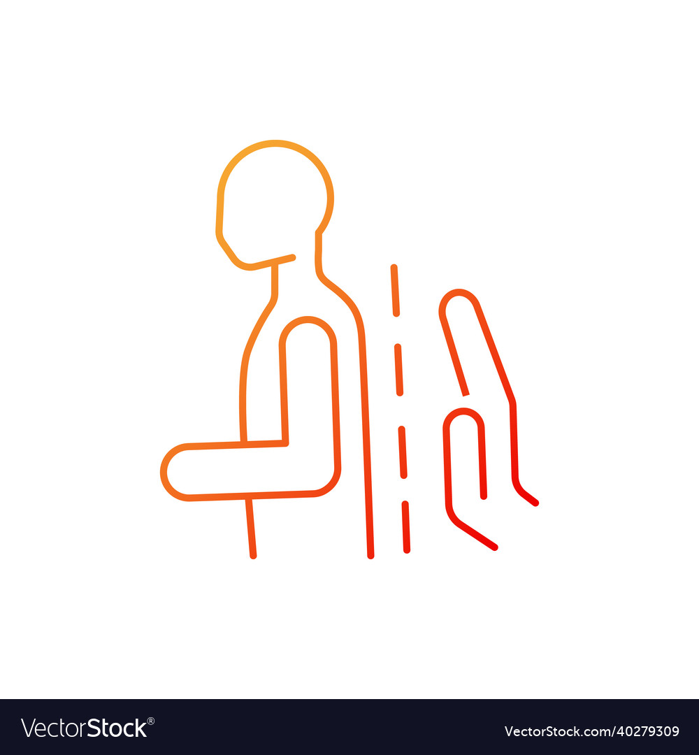 Schroth method gradient linear icon