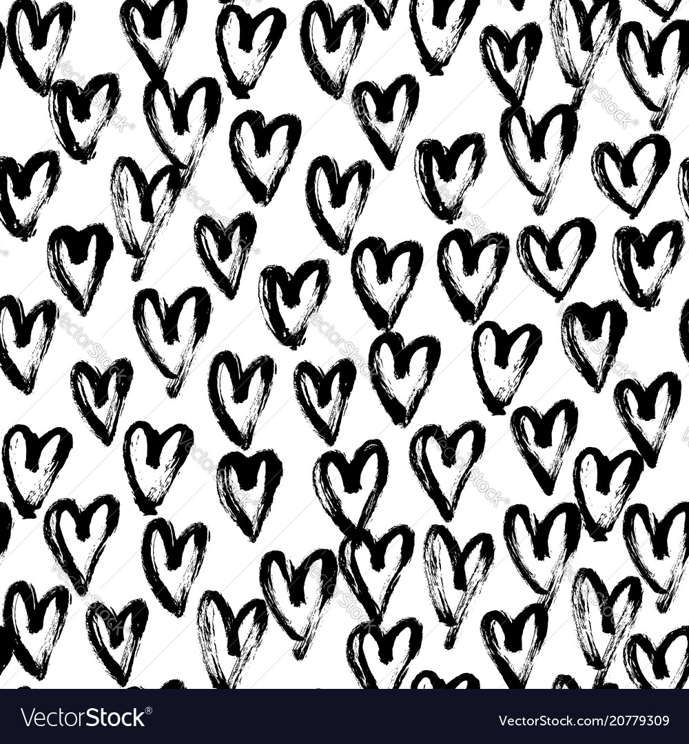 Seamless Heart Abstract Pattern Royalty Free Vector Image