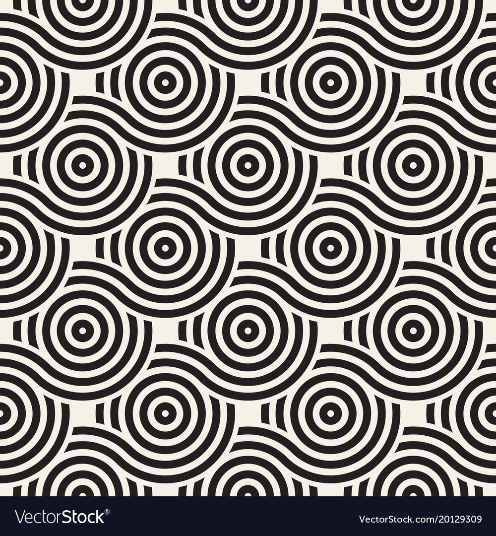 Seamless rounded lines texture modern