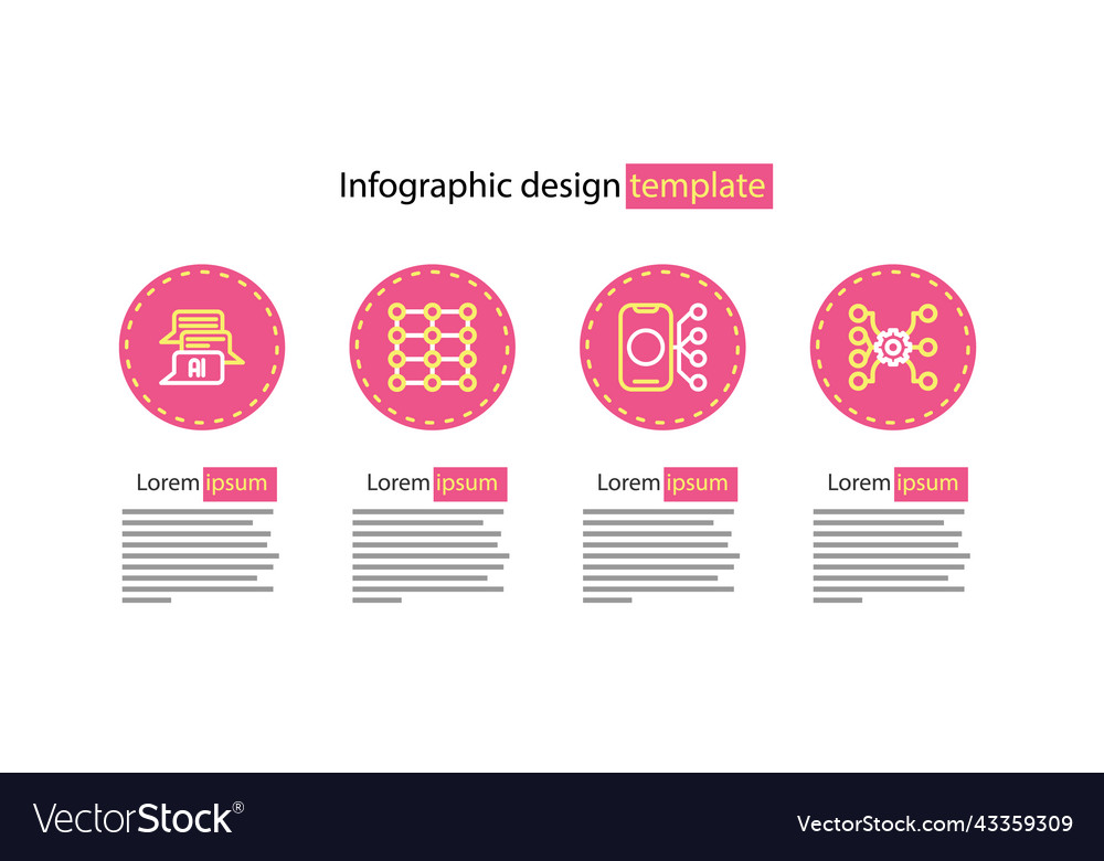 Richten Sie neural Netzwerk und Chat Bot-Symbol vector image Richten Sie neural Netzwerk und Chat Bot-Symbol