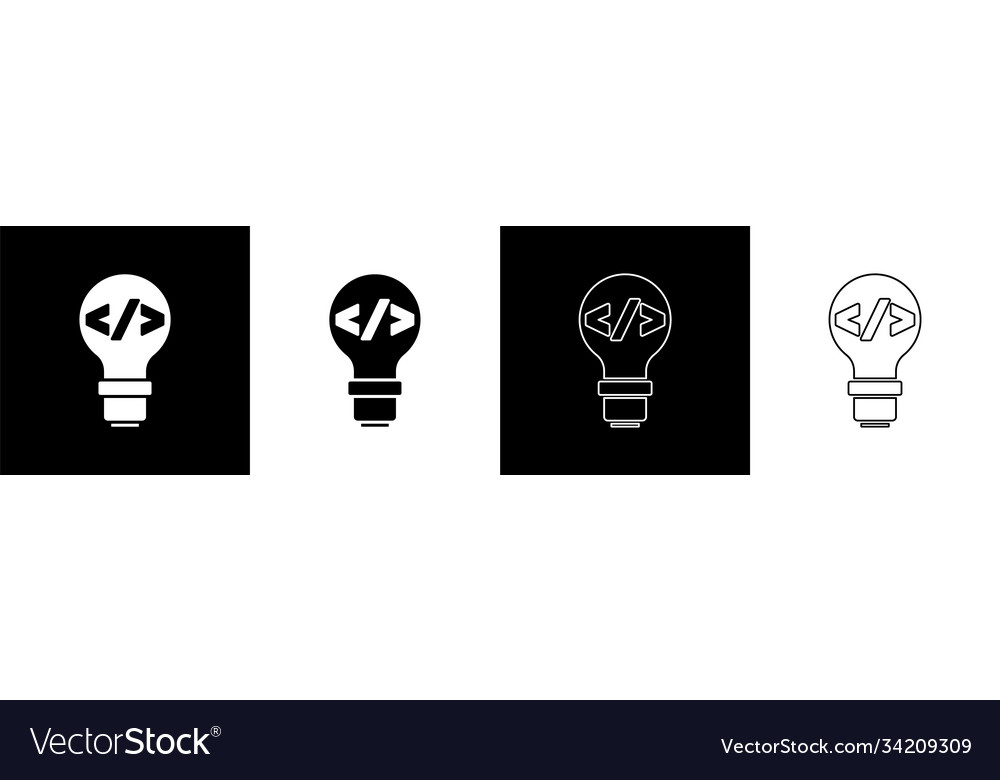 Set web design and front end development icon vector image Set web design and front end development icon