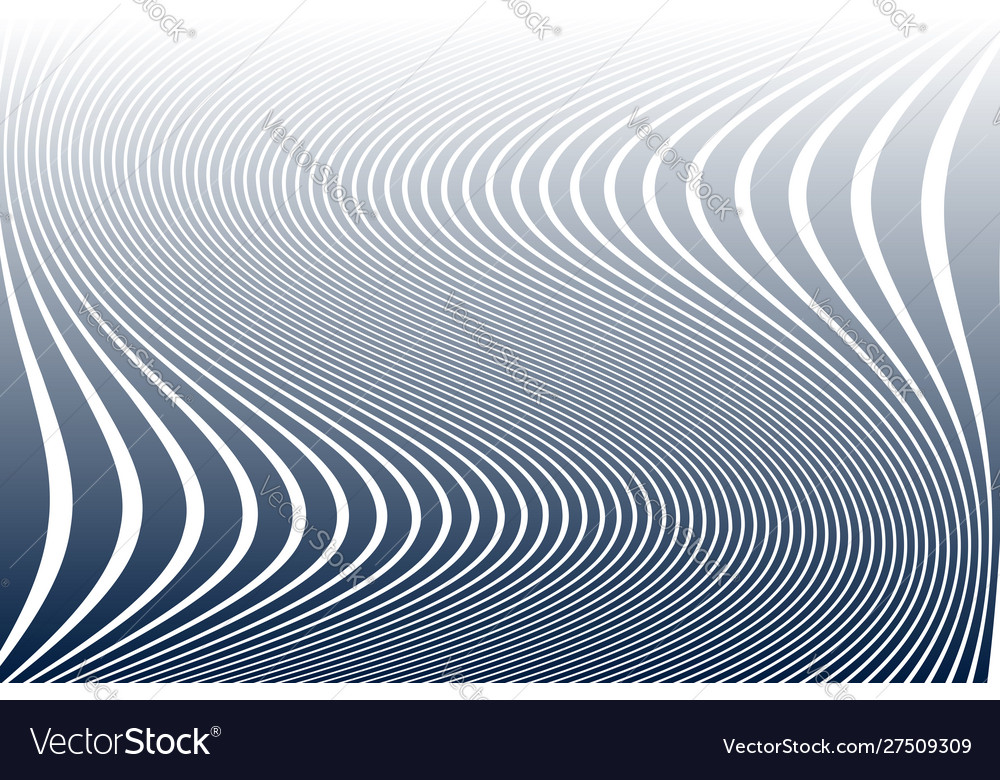 Wavy lines pattern vector image Wavy lines pattern