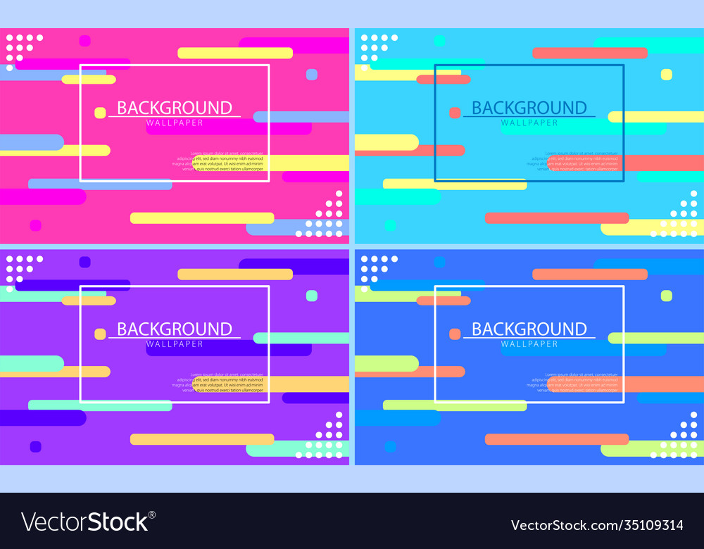 Backgrounds Wallpaper With Flat Geometric Pattern Vector Image