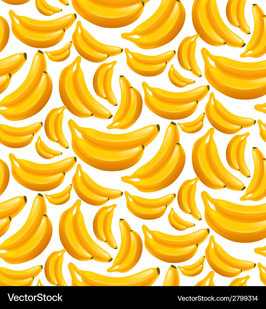 Banana seamless pattern Royalty Free Vector Image