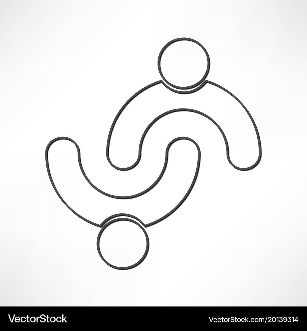Business icon handshake Royalty Free Vector Image