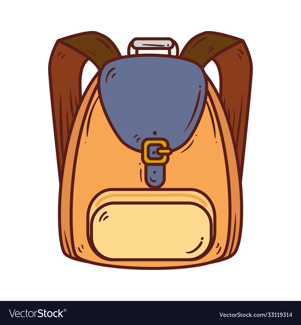 School Backpacks Clipart Transparent Background, Yellow School Backpack