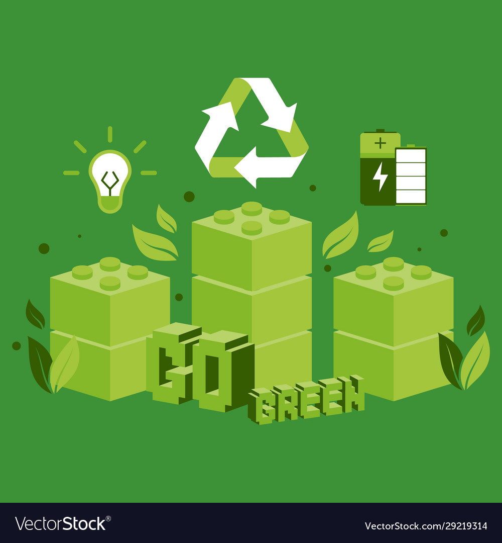 Grüne Energie und Recycling Konzept