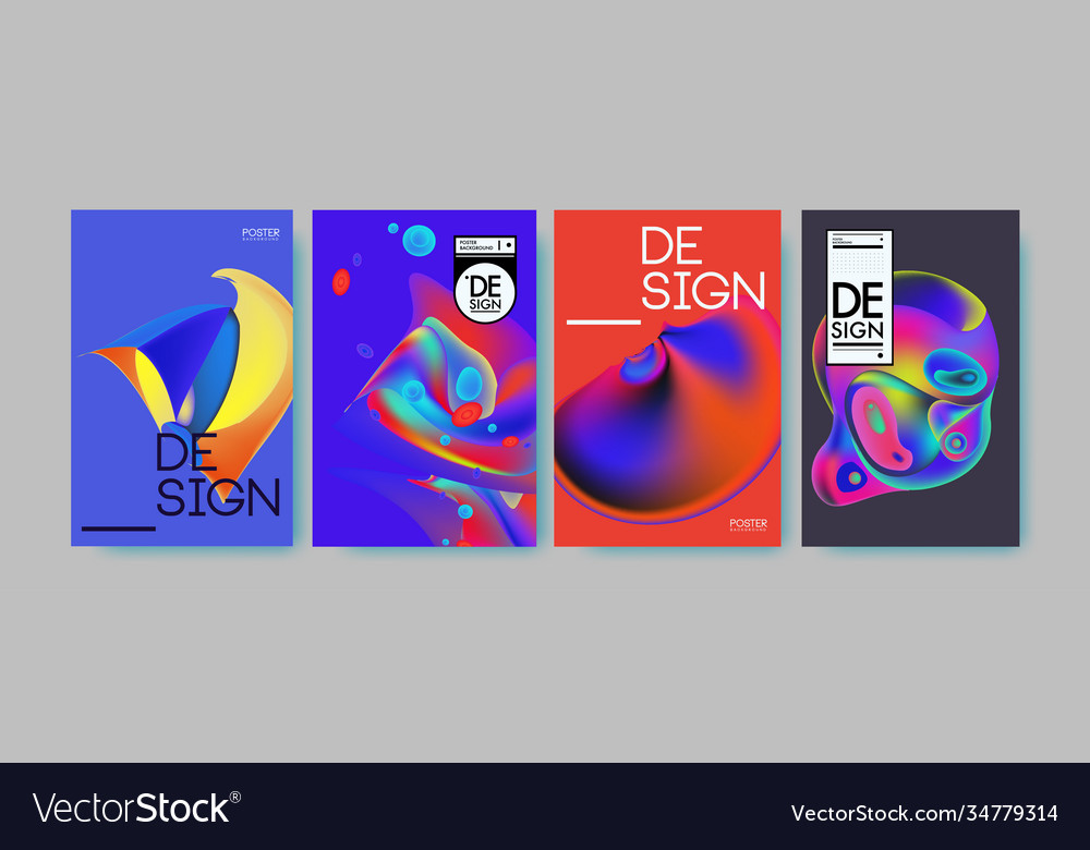 Landing page background template with colorful