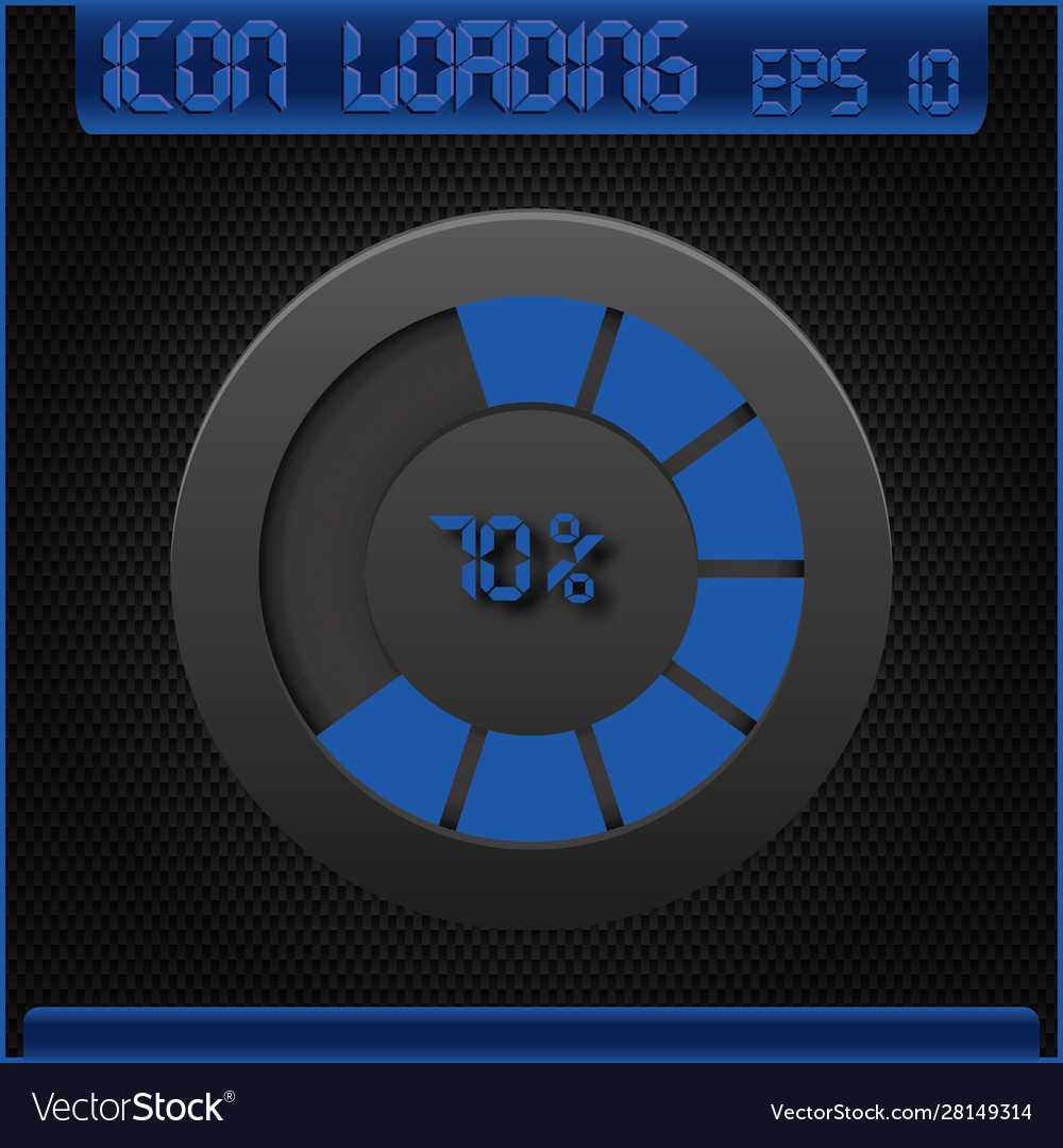 Progress loading icons Vector Image Progress loading icons
