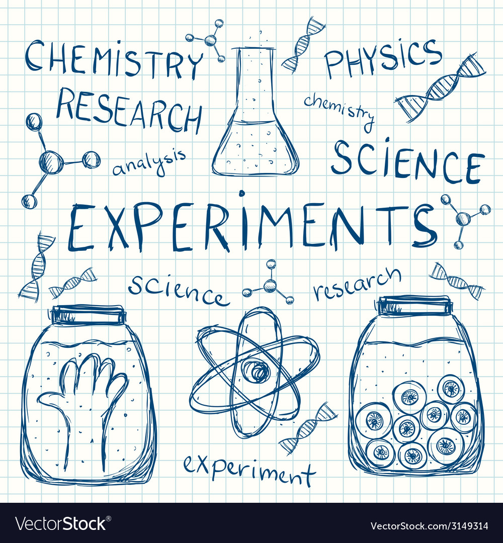 Sciientific experiments on squared paper