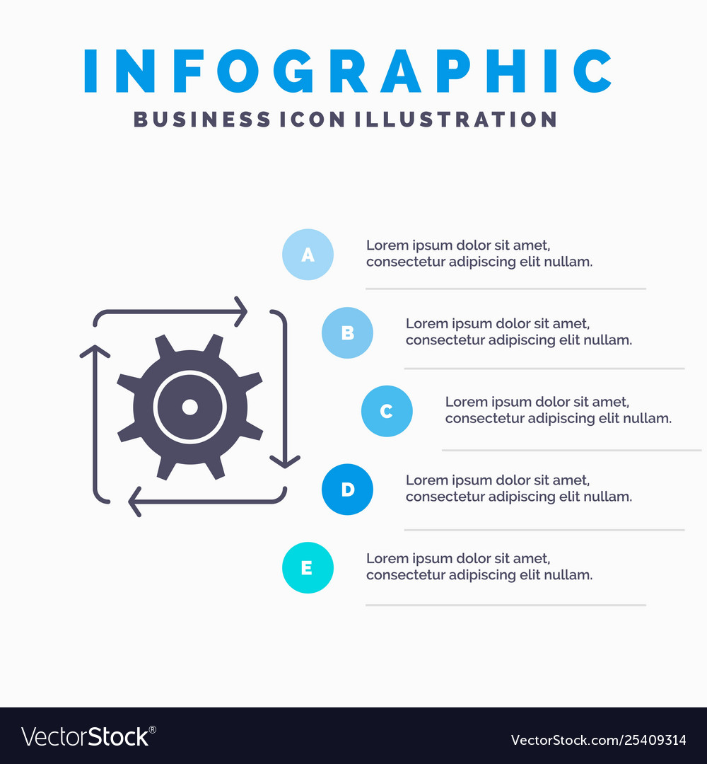 Workflow automation development flow operation vector image Workflow automation development flow operation