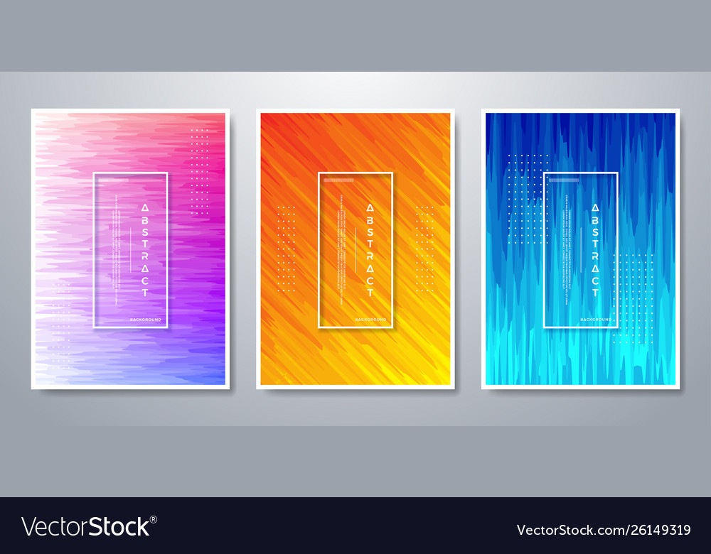 Abstract background with 3 different design vector image Abstract background with 3 different design