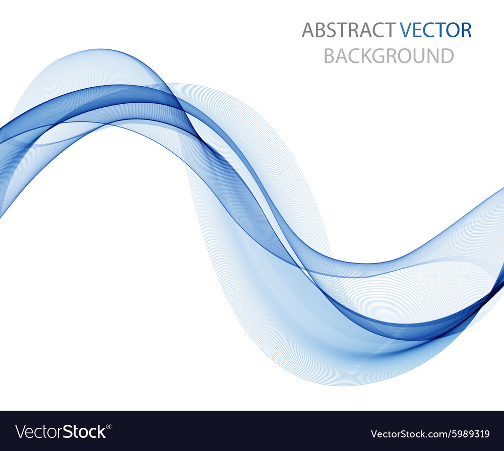 Abstract colored wave on white