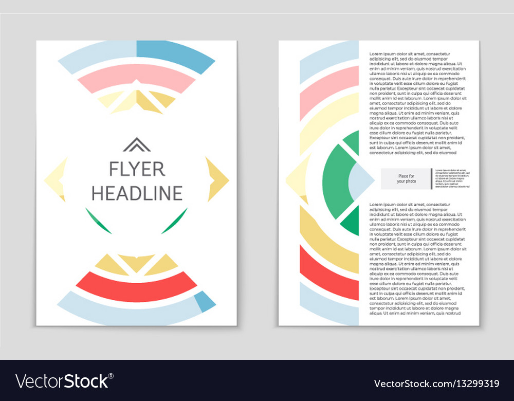 Abstract layout background set for art