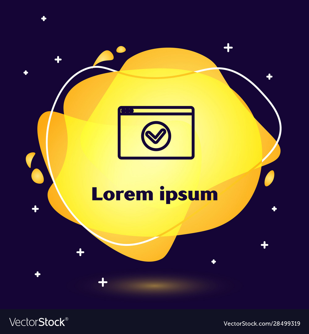 Black line secure your site with https ssl icon