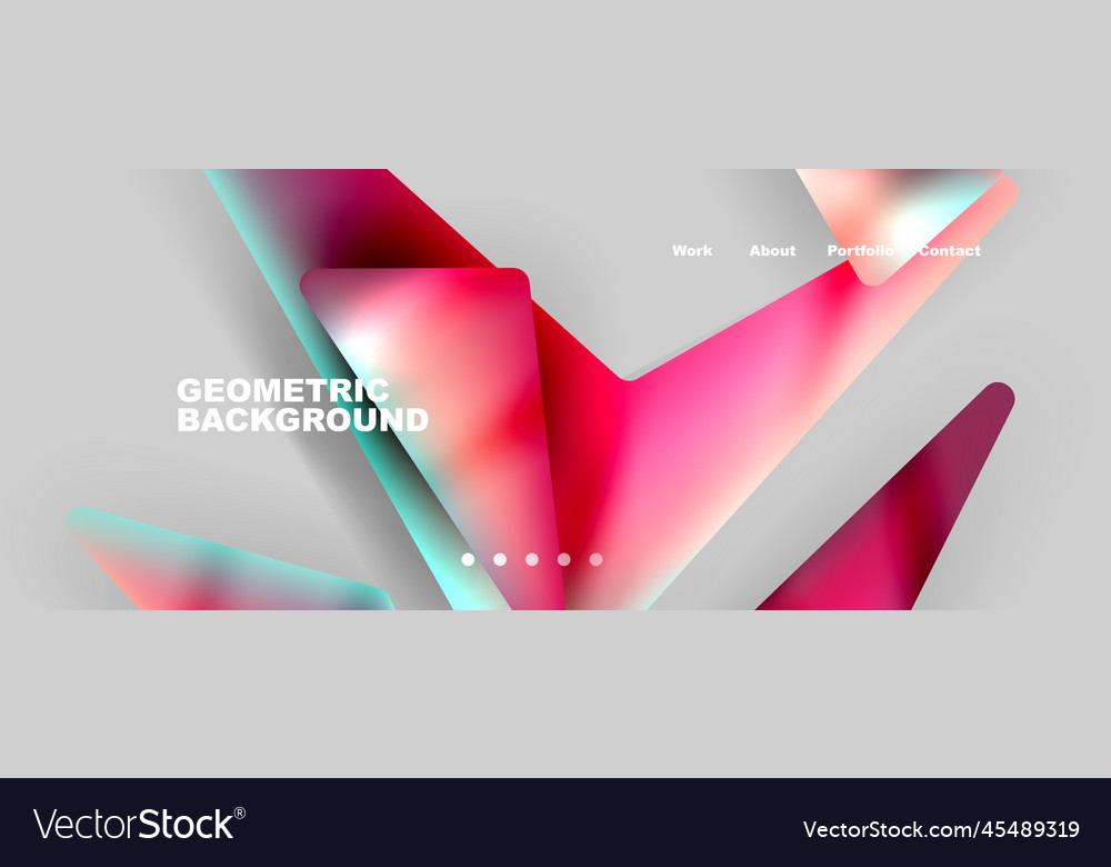 Bright colorful triangular shapes abstract vector image Bright colorful triangular shapes abstract