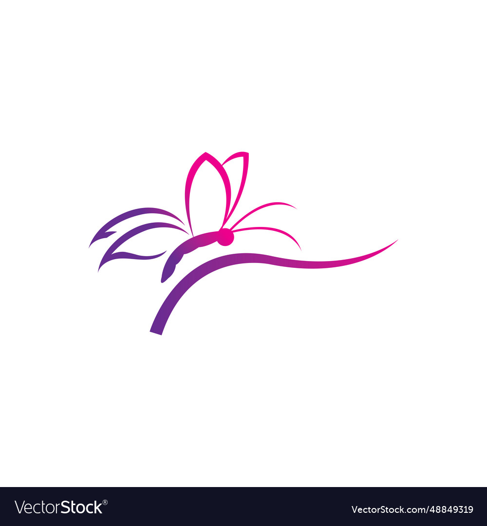 Schmetterling Logo Vorlage Symbol vector image Schmetterling Logo Vorlage Symbol