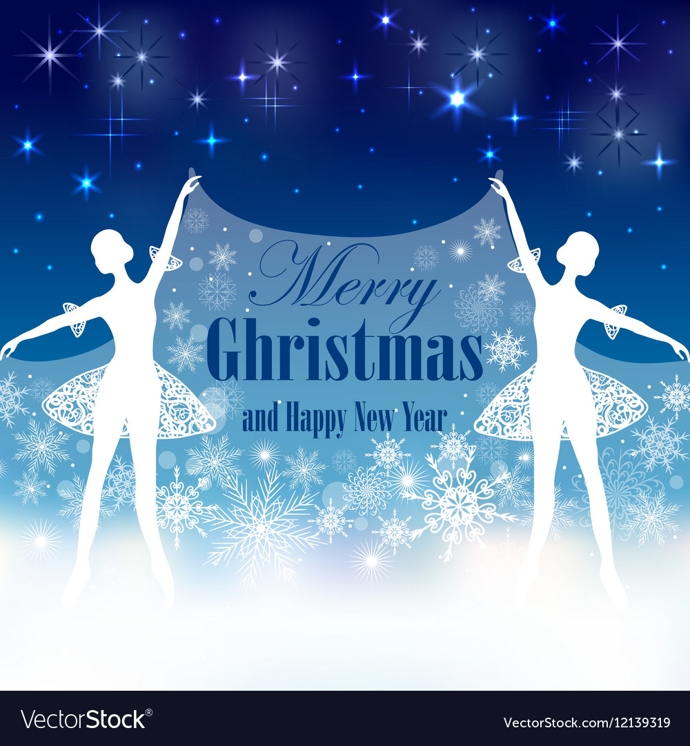 Christmas and new year greeting card