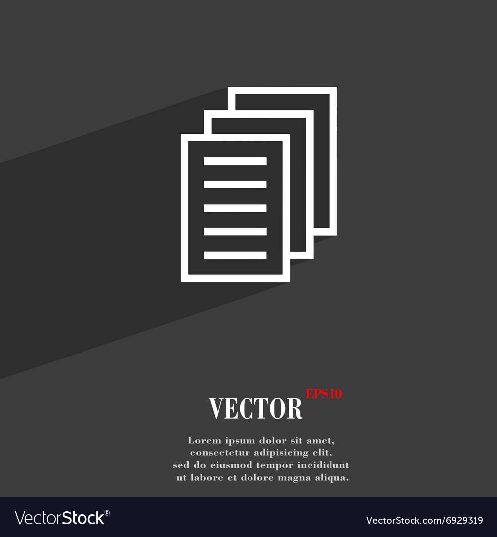 Copy file duplicate document symbol flat modern